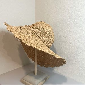 Beige 100% Paper Sun Hat